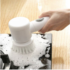 Electric Spin Scrubber With 5 Replaceable Brush Head Power_2