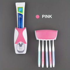 Wall Mounted Toothbrush Storage Rack with Toothpaste Squeezer_7