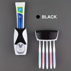 Wall Mounted Toothbrush Storage Rack with Toothpaste Squeezer_8