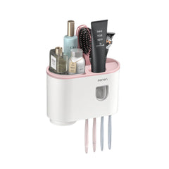 Smart Magnetic Inverted Toothbrush Holder with Automatic Toothpaste Squeezer_7