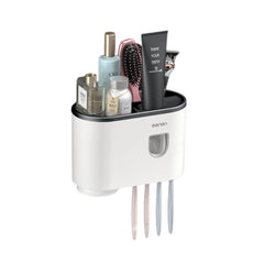 Smart Magnetic Inverted Toothbrush Holder with Automatic Toothpaste Squeezer_11