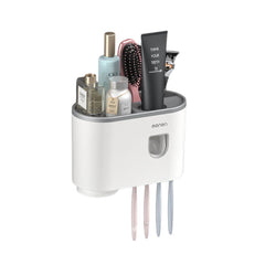 Smart Magnetic Inverted Toothbrush Holder with Automatic Toothpaste Squeezer_12