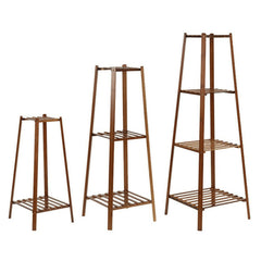 Tall Plant Stand Bamboo Planter Flower Holder Display Rack Home Storage Shelf_1