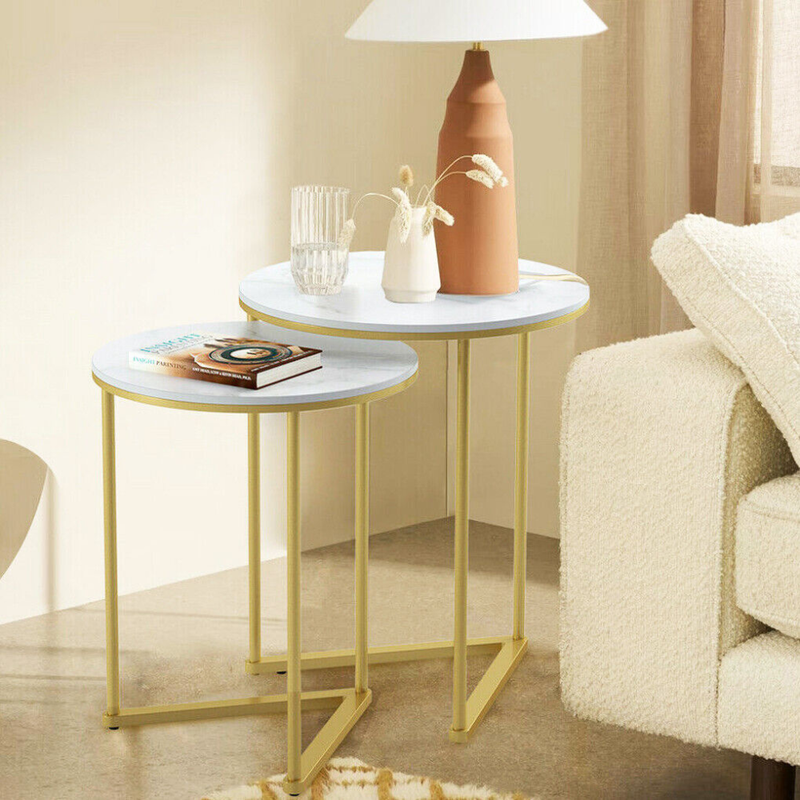 Modern Nesting Coffee Side Table Set_0