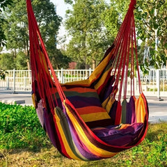 Outdoor Hammock Chair Canvas Swing Chair No Pillow Or Cushion Hammock_2