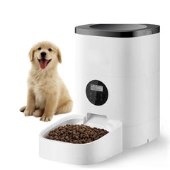 Smart Durable Finger Pressure Automatic Pet Feeder Dog Cat Food Dispenser Station Bowl Timer Dish Feed