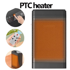 New Electric Heater, Remote Control Touch Screen, Electric Heater, Household Desk Type Shaking Head Heater, PTC Heater