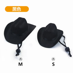 British Pet Dog Hat Star Cowboy Hat Pet Supplies Adjustable Dog Costume Top Hat Headwear Dogs Caps Pet Sun Hats for Cats