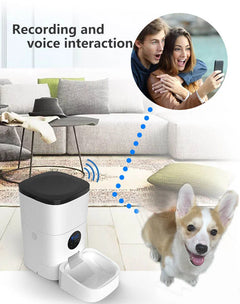 Smart Durable Finger Pressure Automatic Pet Feeder Dog Cat Food Dispenser Station Bowl Timer Dish Feed