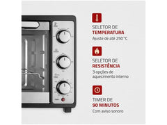 Mondial Bench Electric Oven with Timer - 110V