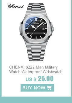 CHENXI 948 Watch Luxury Sports Quartz Mens Watches Stainless Steel Wristwatches Waterproof Chronograph Man Relogio Masculino