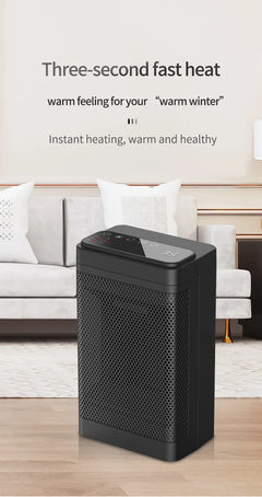 New Electric Heater, Remote Control Touch Screen, Electric Heater, Household Desk Type Shaking Head Heater, PTC Heater