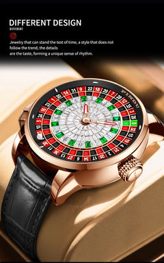 PINDU Design New NH35A Mechanical Watches Men Push Button Turn Russian Roulette Game Sapphire Mirror Diamond Dial Men's Watch