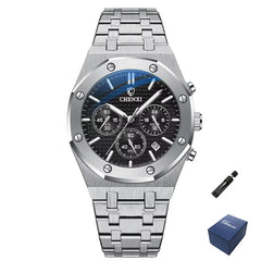 CHENXI 948 Watch Luxury Sports Quartz Mens Watches Stainless Steel Wristwatches Waterproof Chronograph Man Relogio Masculino