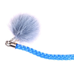 1Pc Golf Rubber Tees With Imitation Mink Fur Plush Balls&Handmade Rope Prevent Loss Different Colors Golf Ball Holder