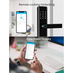 BBDHOME Fingerprint Locks Finger Touch Screen Electronic Handle Home Locker Apartment TTlock Smart Front Office Door Lock