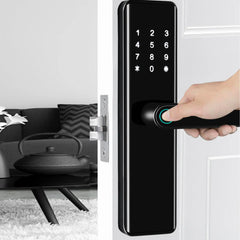 BBDHOME Fingerprint Locks Finger Touch Screen Electronic Handle Home Locker Apartment TTlock Smart Front Office Door Lock