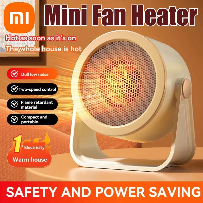 Xiaomi Mijia Mini Heater Small Portable Shaking Head Heater Low Noise Energy Saving  Rapid Heating for Desktop Home Office