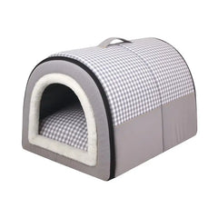 Pet Dog House Soft Cozy Pet Sleeping Bed for Small Medium Dogs Cats Foldable Removable Puppy Nest Portable Kennel Pet Supplies