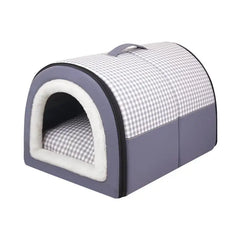 Pet Dog House Soft Cozy Pet Sleeping Bed for Small Medium Dogs Cats Foldable Removable Puppy Nest Portable Kennel Pet Supplies